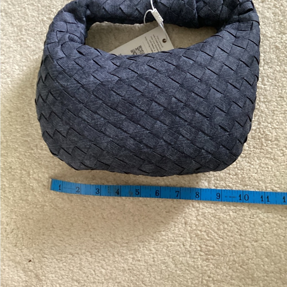 Urban Expressions Blue Hobo Bag with Woven Design (FINALPRICEDROP ) - Picture 3 of 3